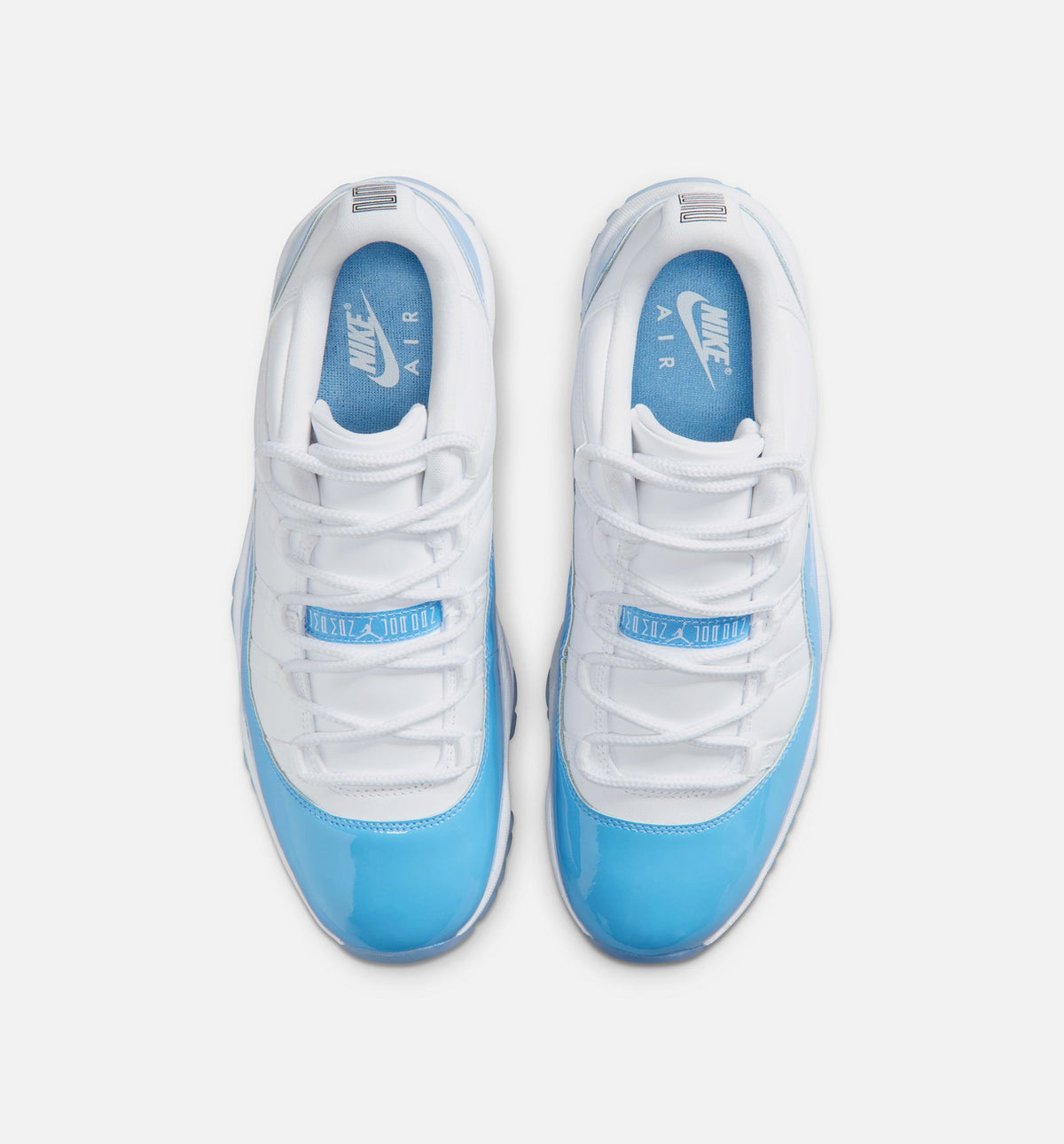 Air Jordan 11 Retro Low University Blue Men's Lifestyle Shoes - White / University Blue / Black