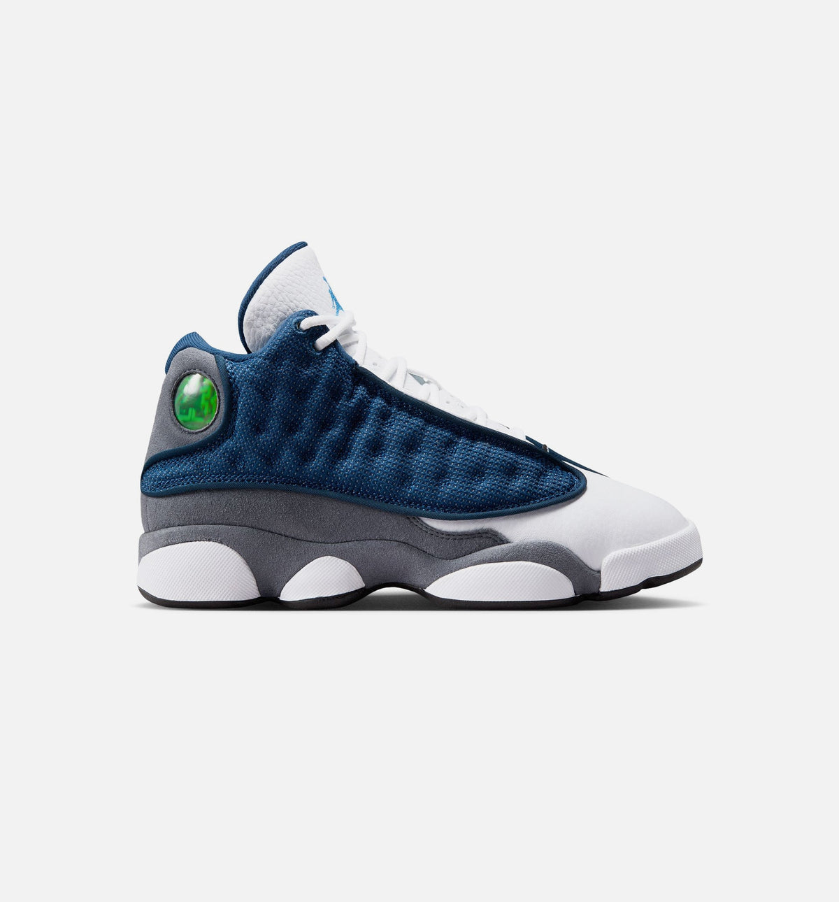 Air Jordan 13 Retro Flint Grade School Lifestyle Shoes - Navy / University Blue / Flint Grey