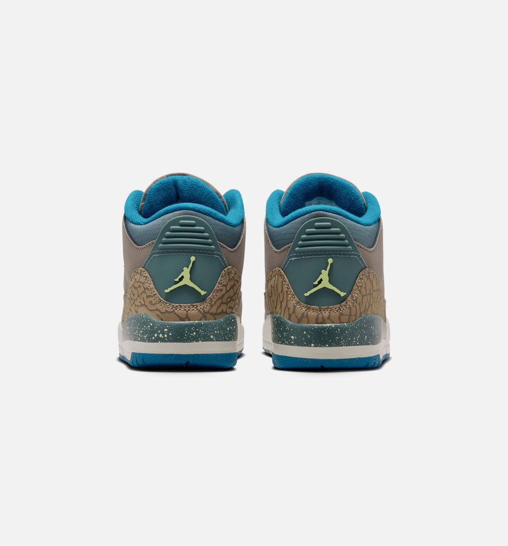Air Jordan 3 Retro Olive Grey Preschool Lifestyle Shoes - Olive Grey / Green Abyss / Khaki