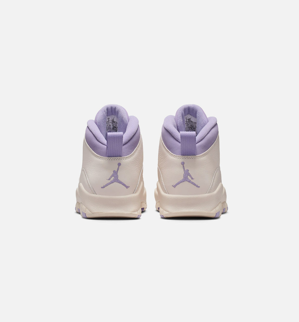 Air Jordan 10 Retro Hydrangeas Women's Lifestyle Shoes - Chalk / Hydrangeas / Wild Grape
