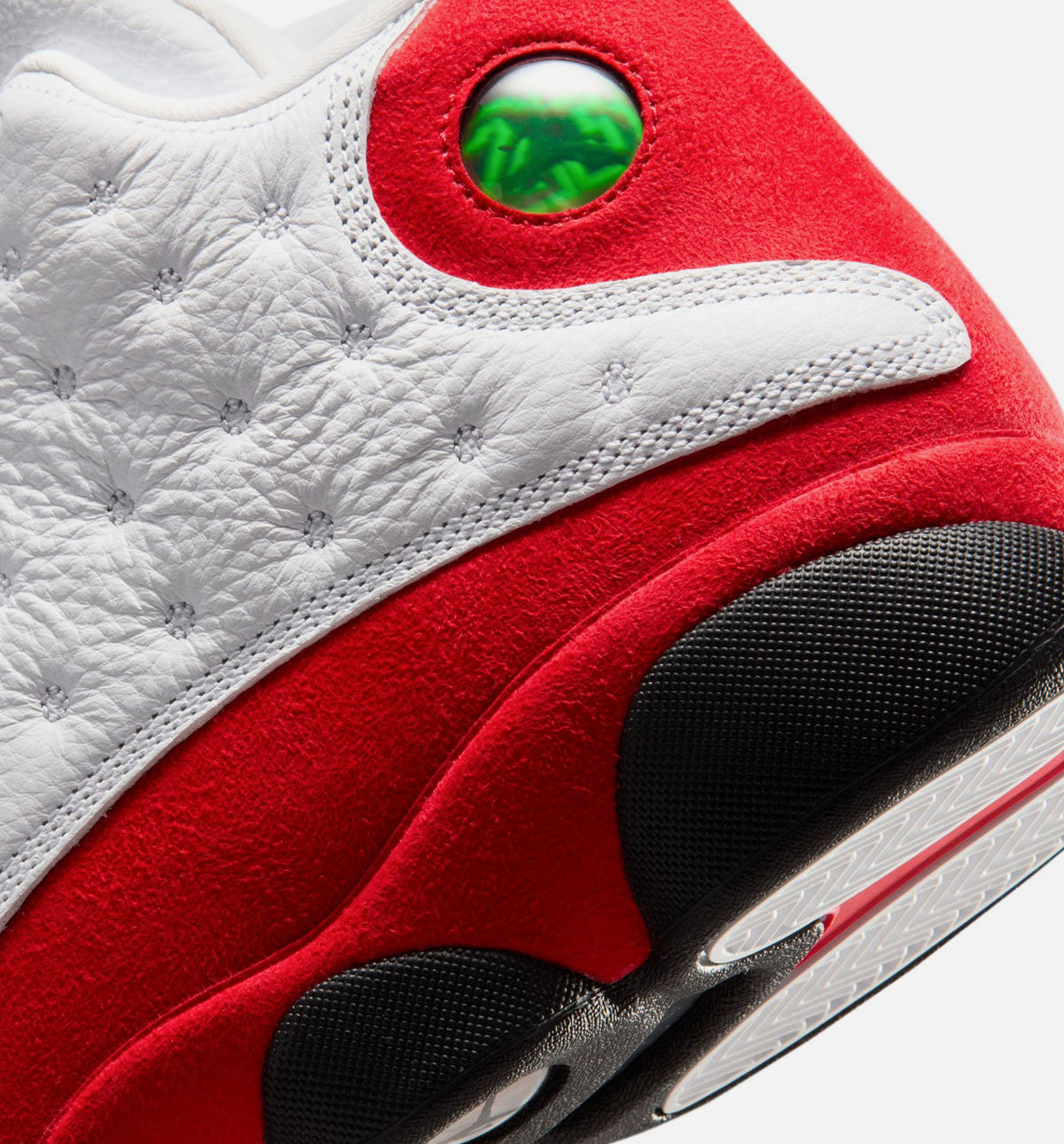 Air Jordan 13 Retro White and University Red Men's Lifestyle Shoes - White / Black / True Red