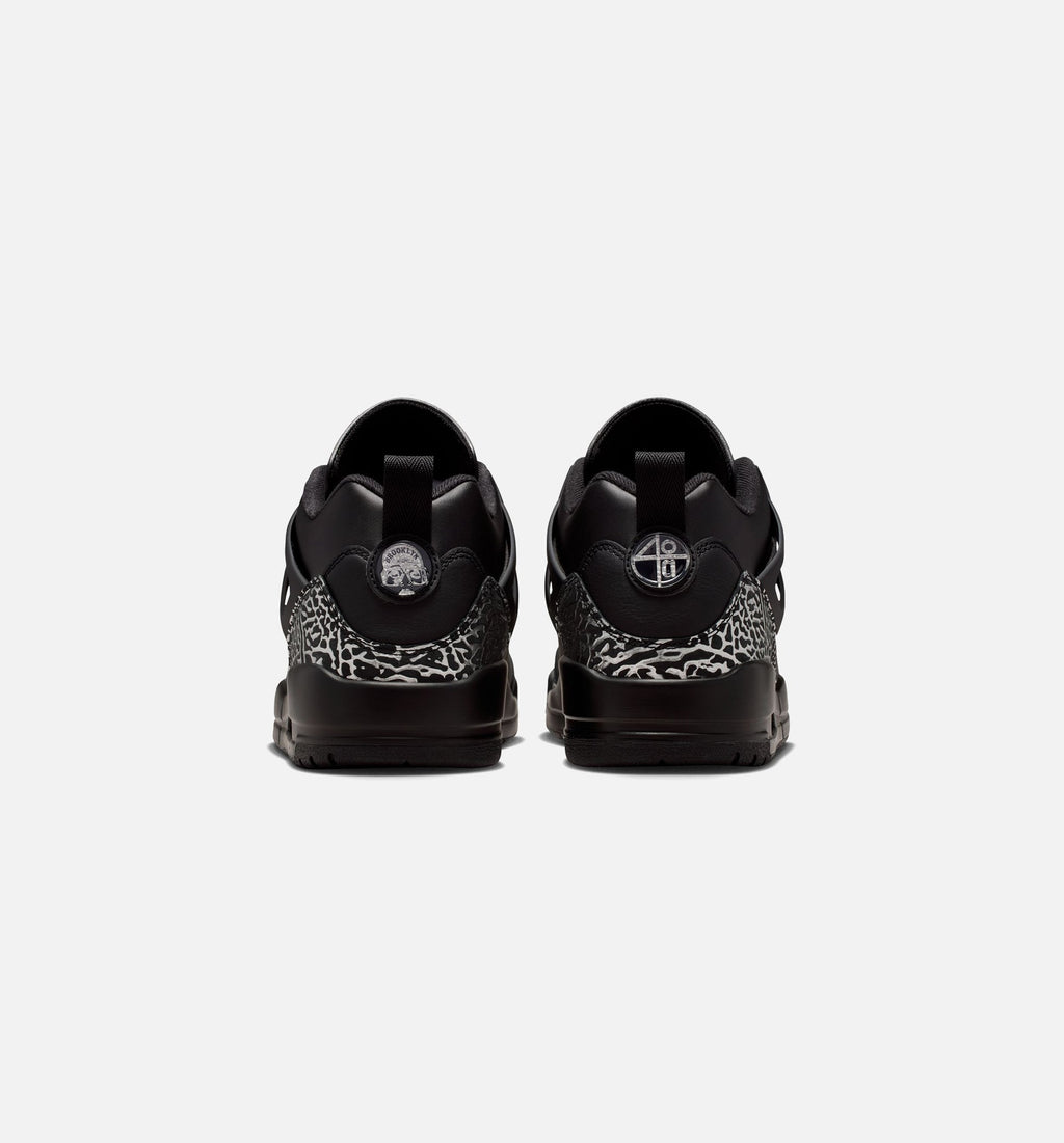Spizike Low Men's Basketball Shoes - Black / Metallic Silver