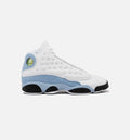 Air Jordan 13 Retro Blue Grey Grade School Lifestyle Shoes - White / Blue Grey / Black