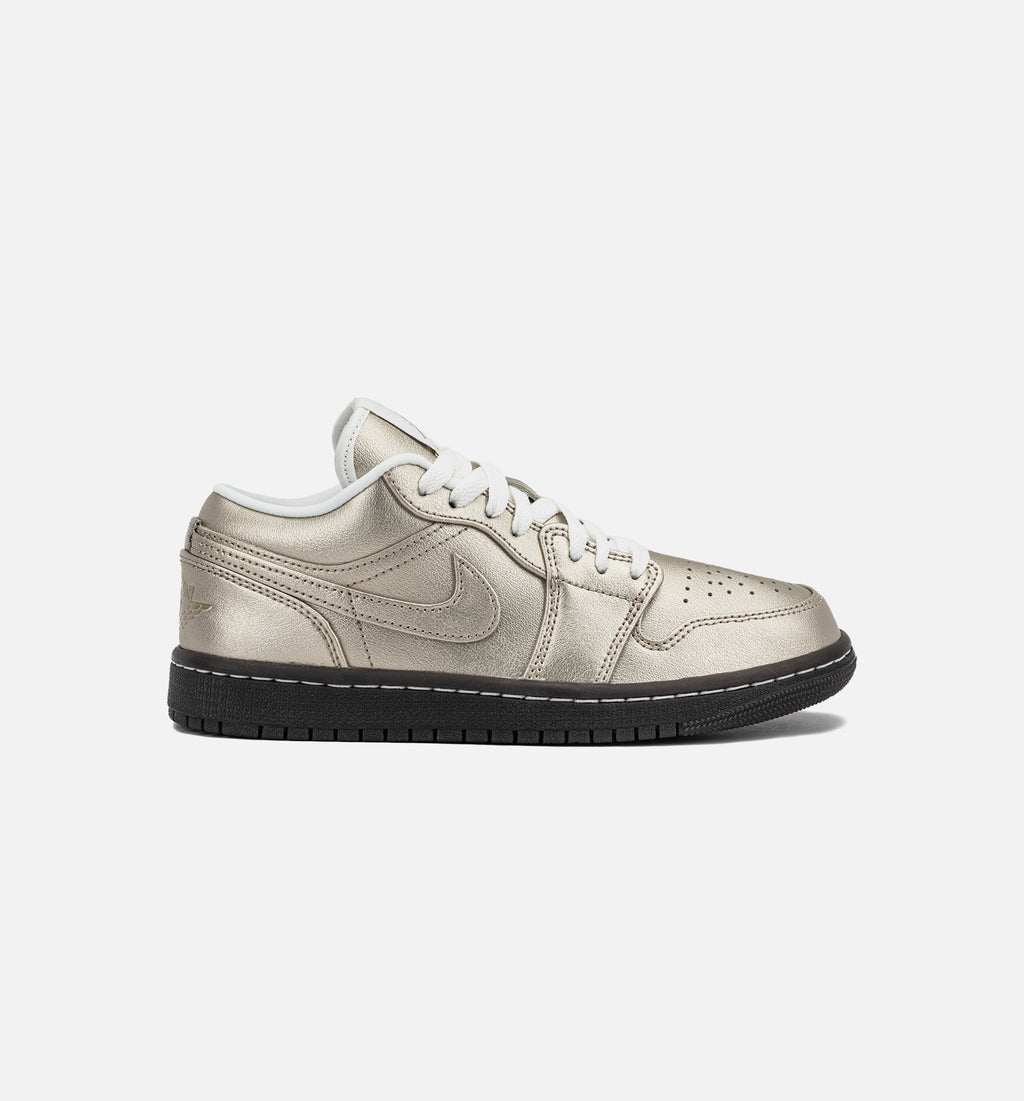 Air Jordan 1 Low SE Metallic Zinc Women's Lifestyle Shoes - Metallic Zinc / Summit White / Velvet Brown