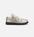 Air Jordan 1 Low SE Metallic Zinc Women's Lifestyle Shoes - Metallic Zinc / Summit White / Velvet Brown