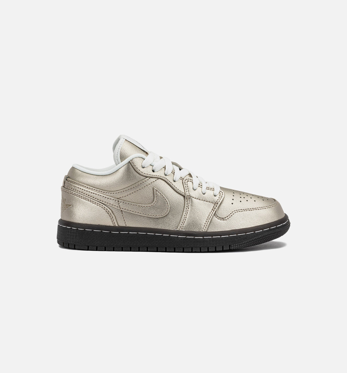 Air Jordan 1 Low SE Metallic Zinc Women's Lifestyle Shoes - Metallic Zinc / Summit White / Velvet Brown