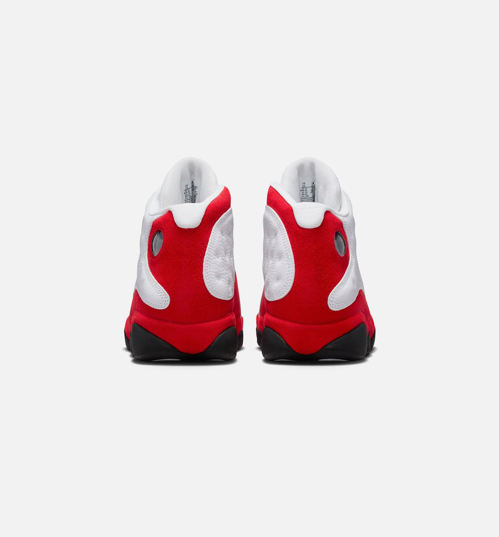 Air Jordan 13 Retro White and University Red Men's Lifestyle Shoes - White / Black / True Red