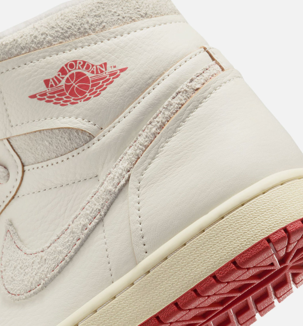 Air Jordan 1 High OG Rare Air Cinnabar Women's Lifestyle Shoes - Sail / Cinnabar / Light Bone