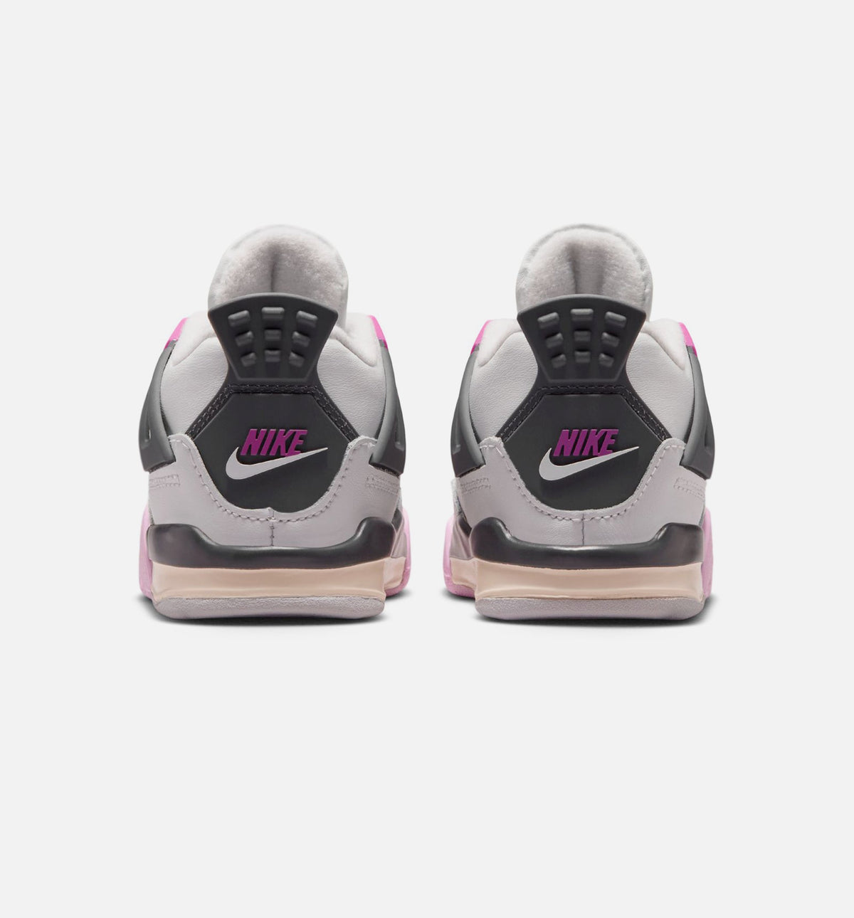 Air Jordan 4 Retro Comic Infant & Toddler Shoes - Off-White, Fire Pink & Anthracite