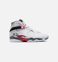 Air Jordan 8 Retro White and True Red Men's Lifestyle Shoes - White / Black / True Red