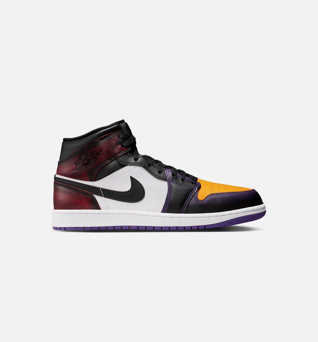Air Jordan 1 Mid SE True Red Court Purple Men's Shoes