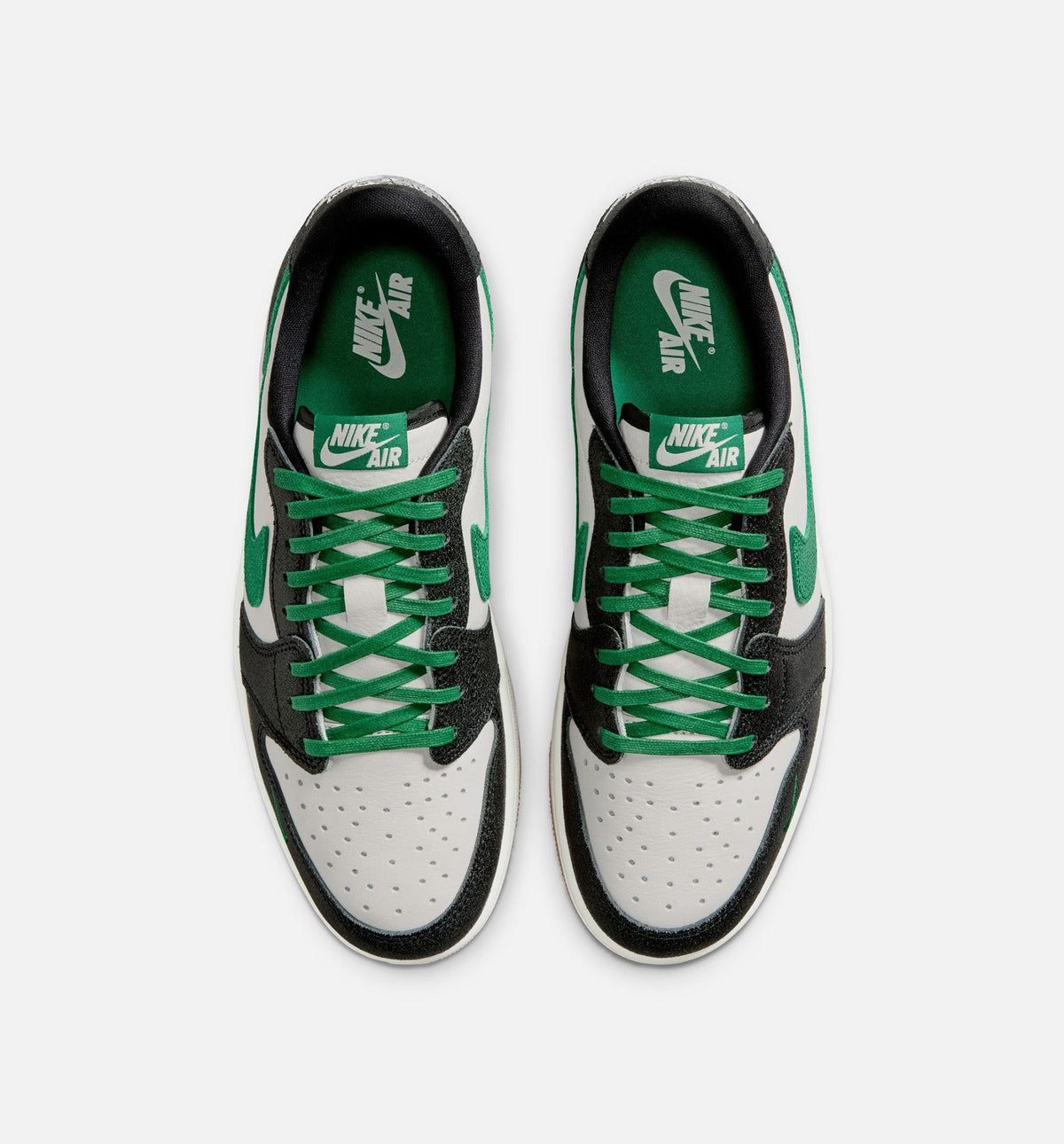 Air Jordan 1 Retro Low OG Phantom & Pine Green Men's Shoes