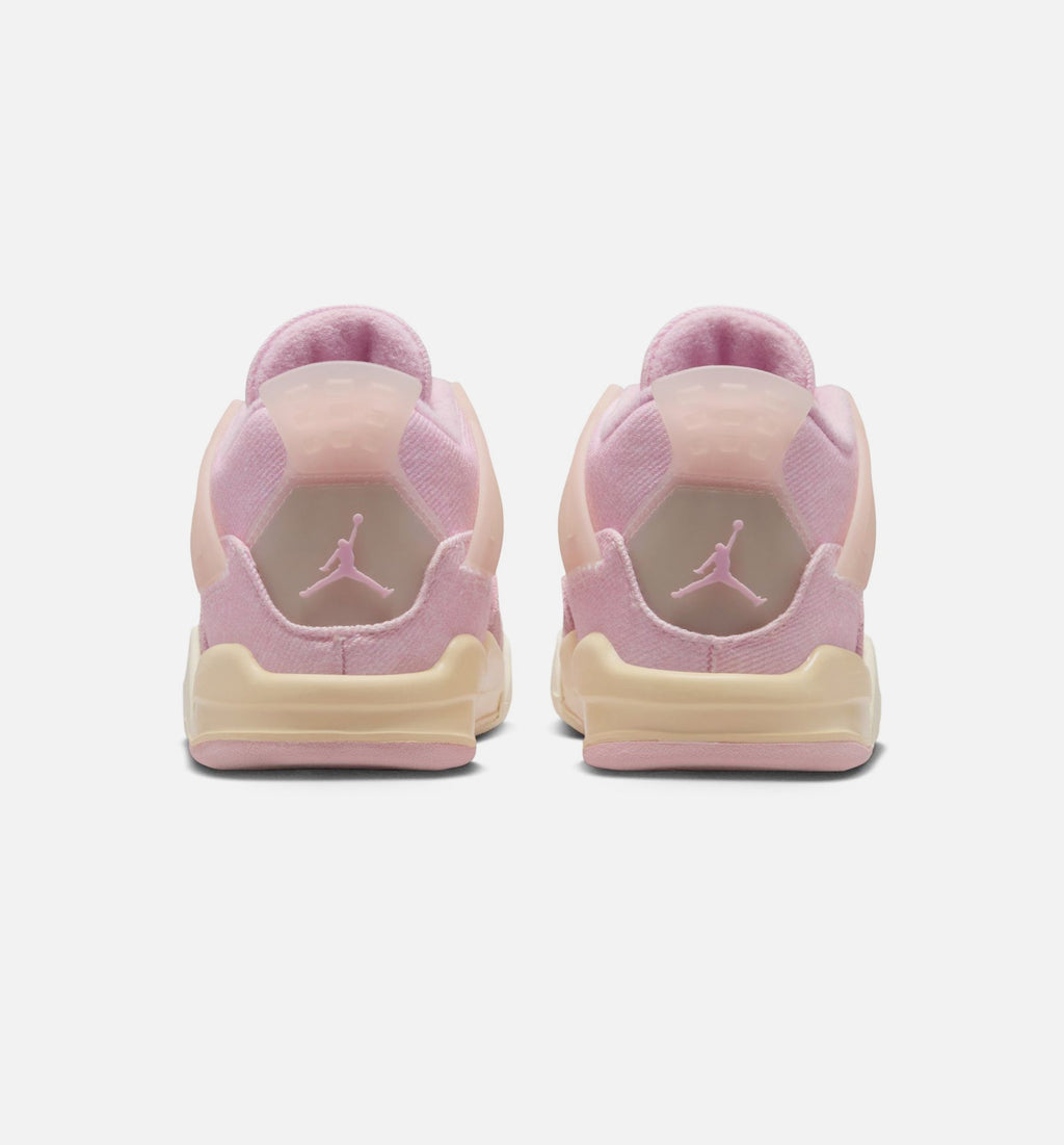 Air Jordan 4 Retro Pink Pearl & Iced Carmine Infant & Toddler Lifestyle Shoes - Iced Carmine / Coconut Milk