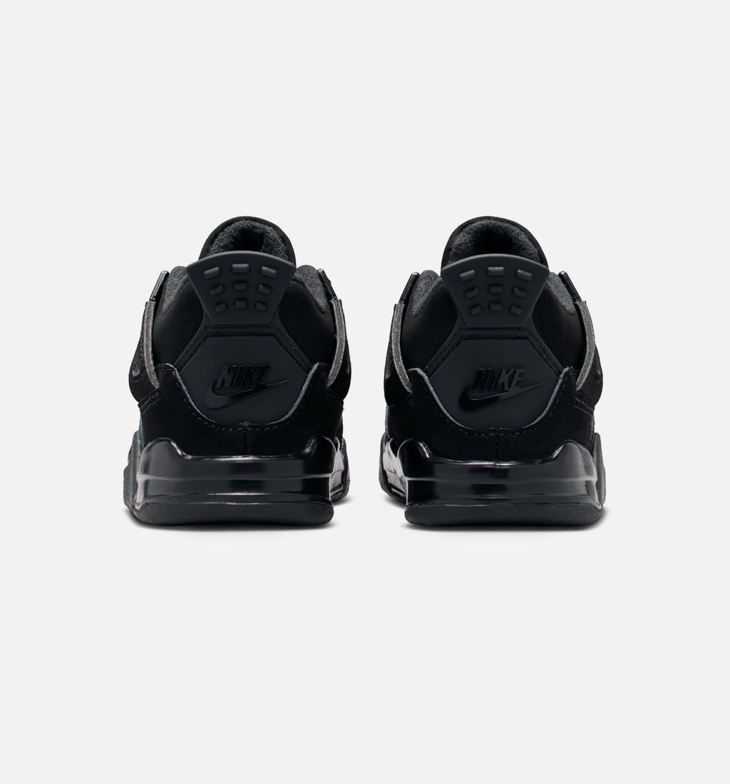 Air Jordan 4 Retro Black Cat Infant & Toddler Lifestyle Shoes - Black / Light Graphite
