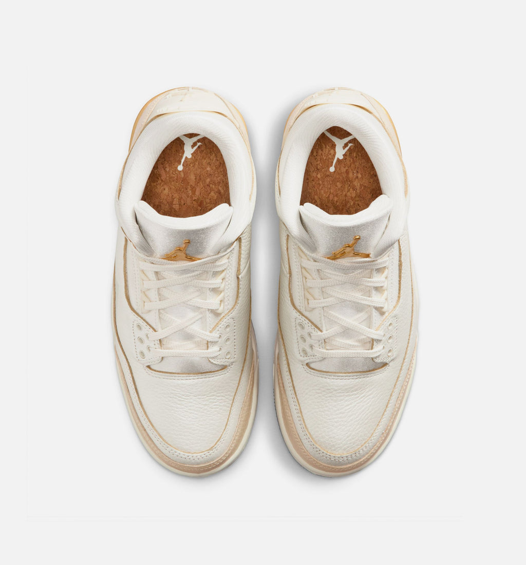 Air Jordan 3 Retro Sail and Pale Ivory Women's Lifestyle Shoes - Sail / Team Gold / Pale Ivory