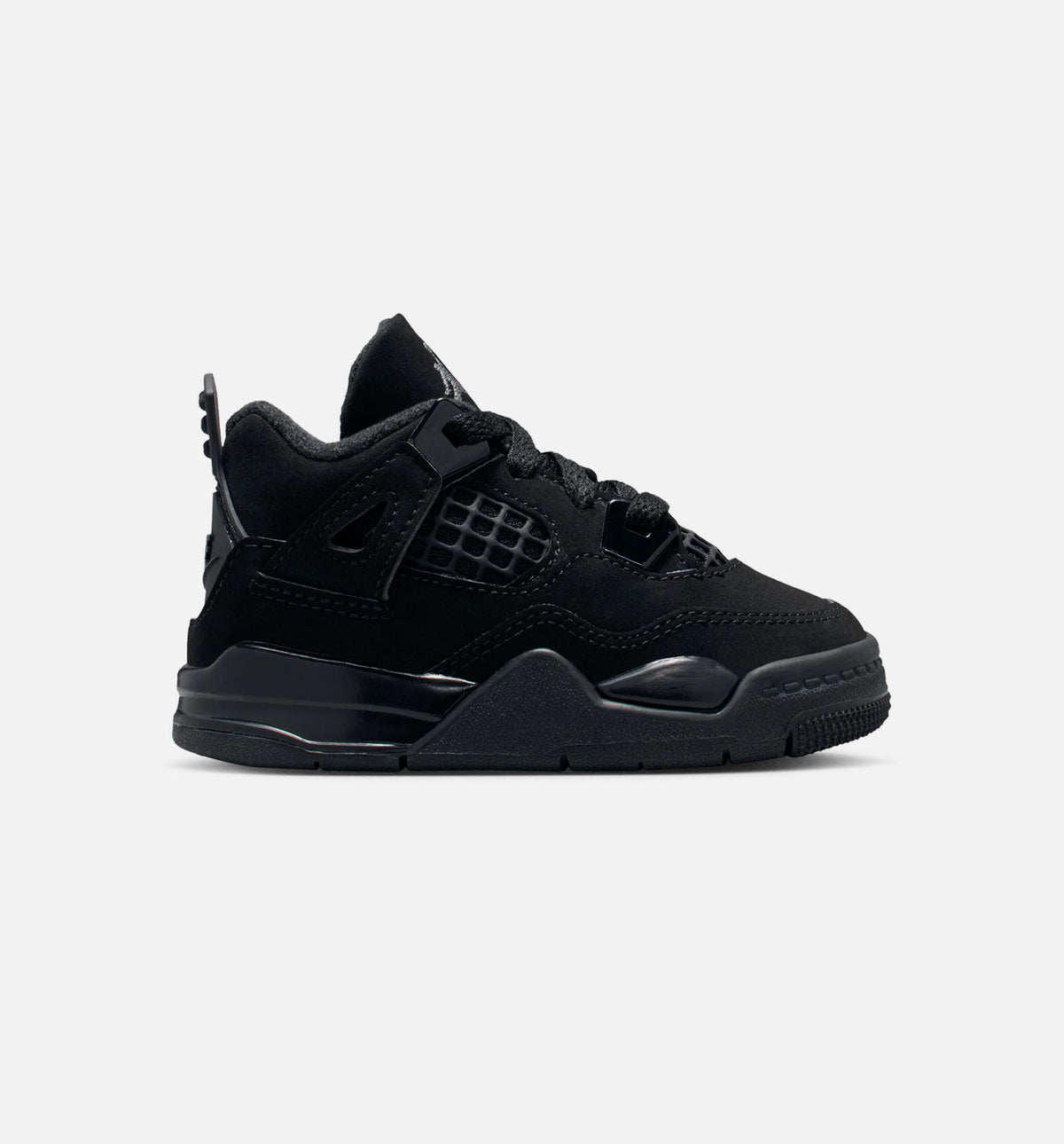Air Jordan 4 Retro Black Cat Infant & Toddler Lifestyle Shoes - Black / Light Graphite