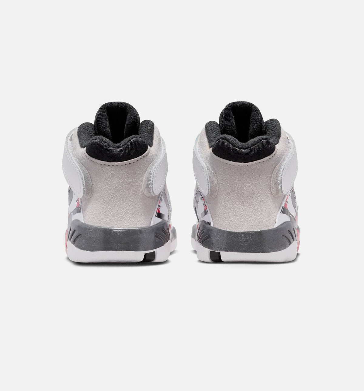 Air Jordan 8 Retro White and True Red Infant & Toddler Lifestyle Shoes - White / Black / True Red