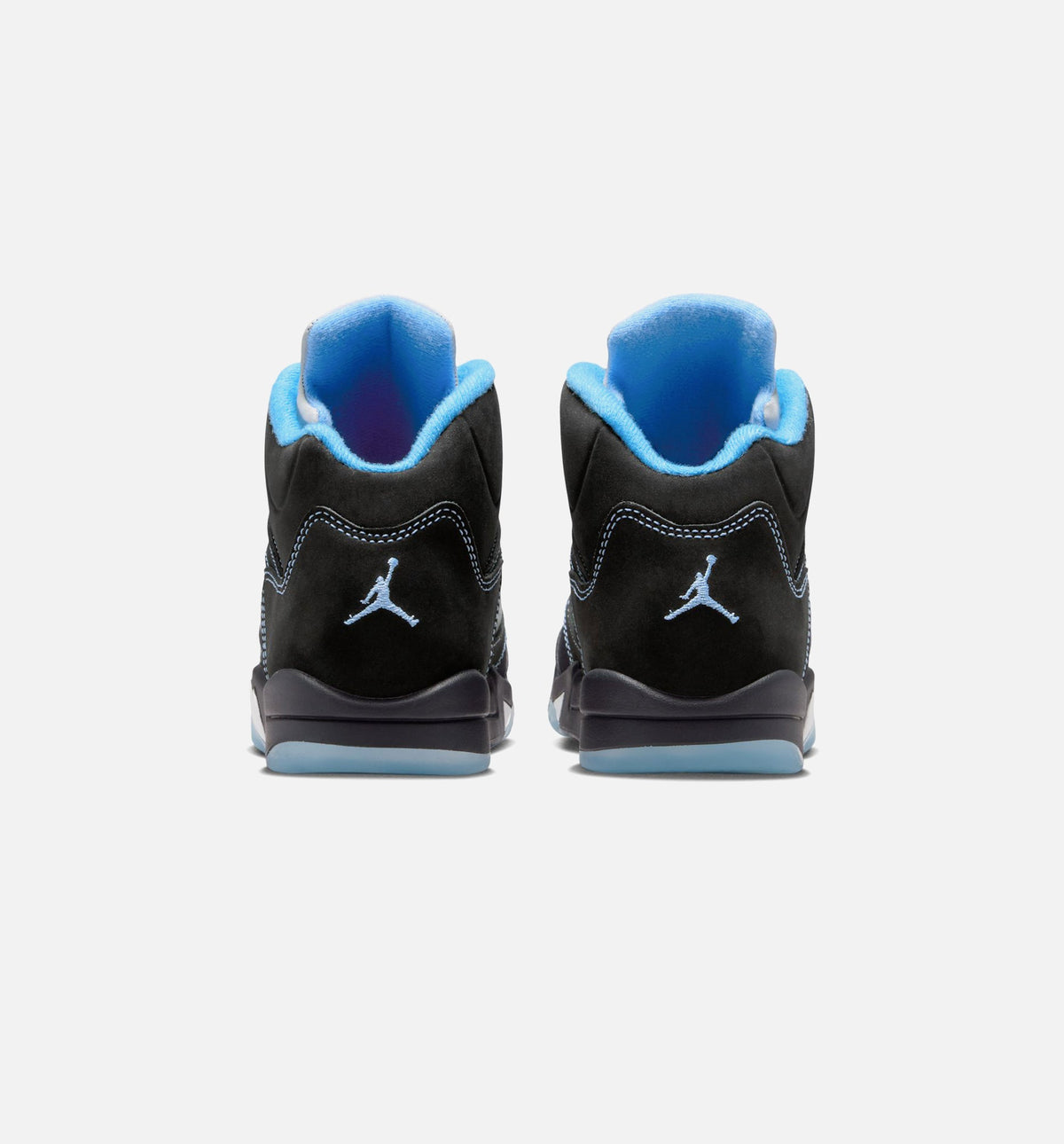 Air Jordan 5 Retro Black Carolina Preschool Lifestyle Shoes - Black / University Blue / White