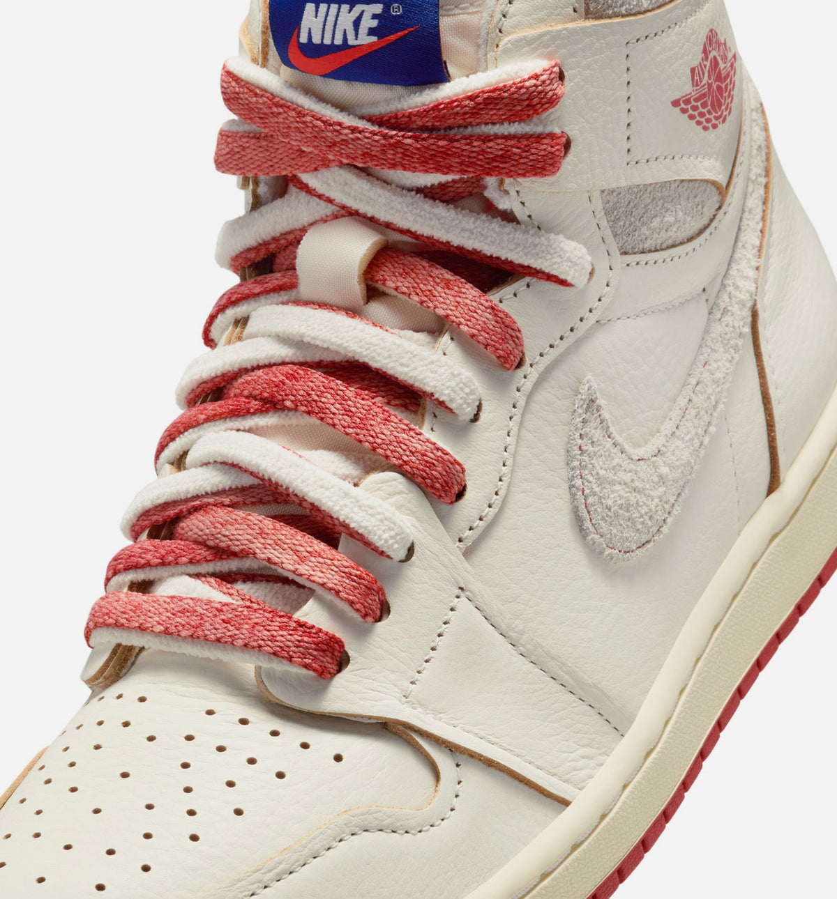 Air Jordan 1 High OG Rare Air Cinnabar Women's Lifestyle Shoes - Sail / Cinnabar / Light Bone