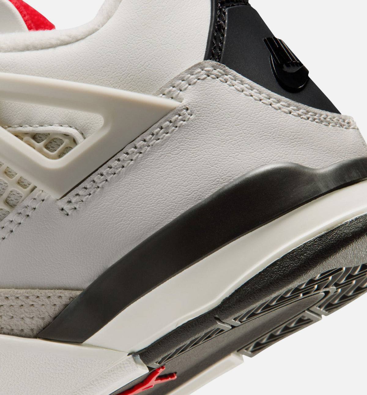 Air Jordan 4 Retro Flight Club Preschool Lifestyle Shoes - Sail / Black / University Red