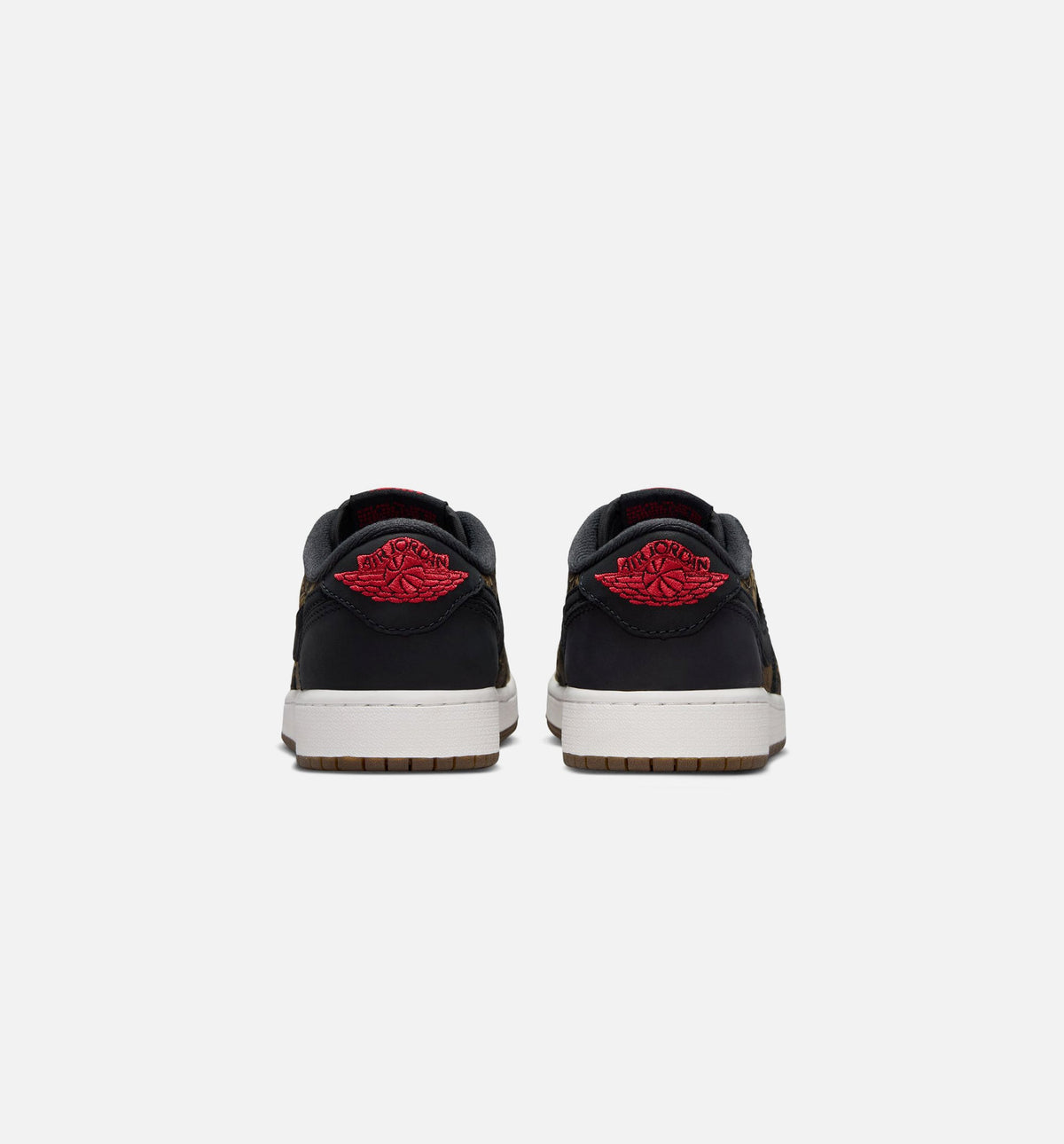 Air Jordan 1 Retro Low OG Laser Black & Varsity Red Grade School Shoes