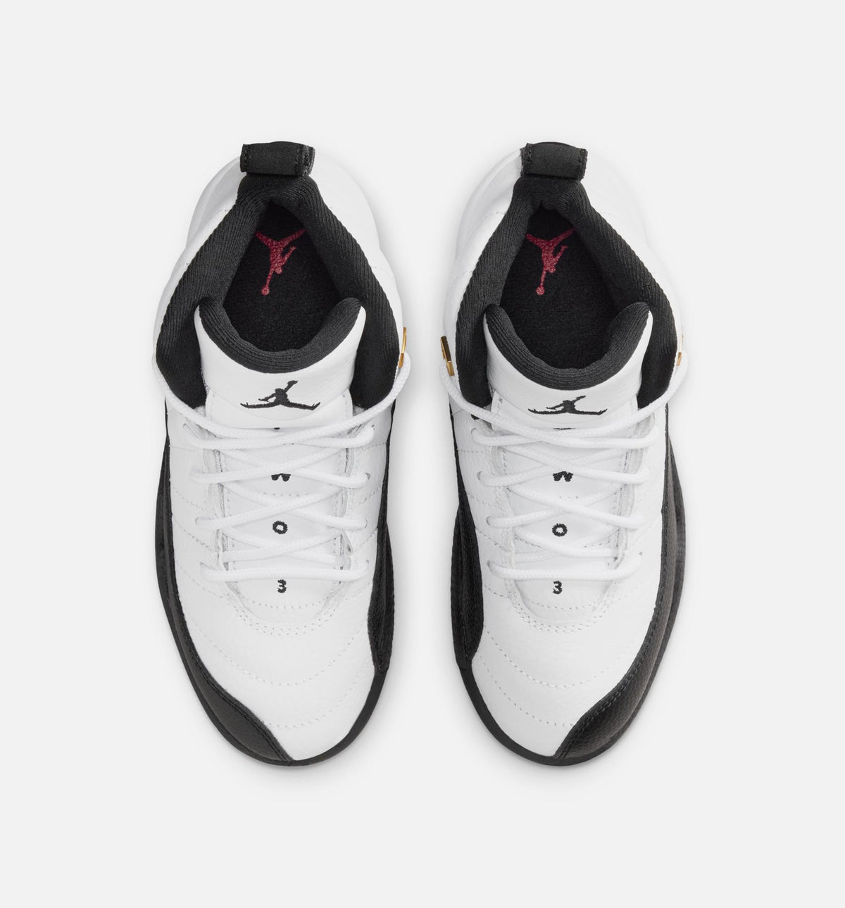 Air Jordan 12 Retro Taxi Preschool Lifestyle Shoes - White / Black / Taxi