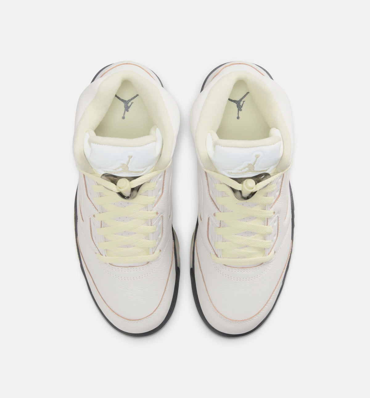Air Jordan 5 Retro Luminous Green and Sail Women's Lifestyle Shoes - Sail / Luminous Green / Anthracite