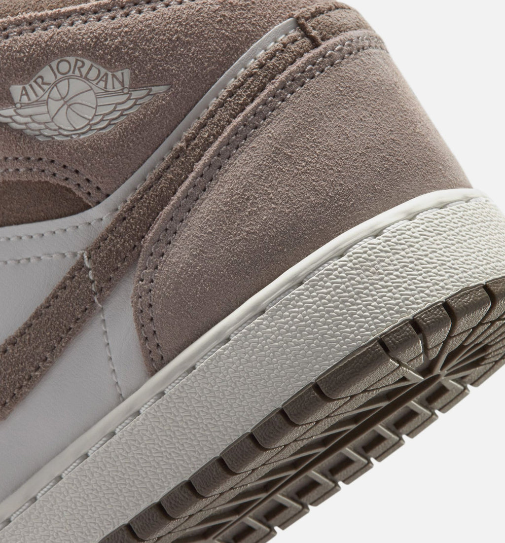 Air Jordan 1 Mid Enigma Stone Grade School Shoes