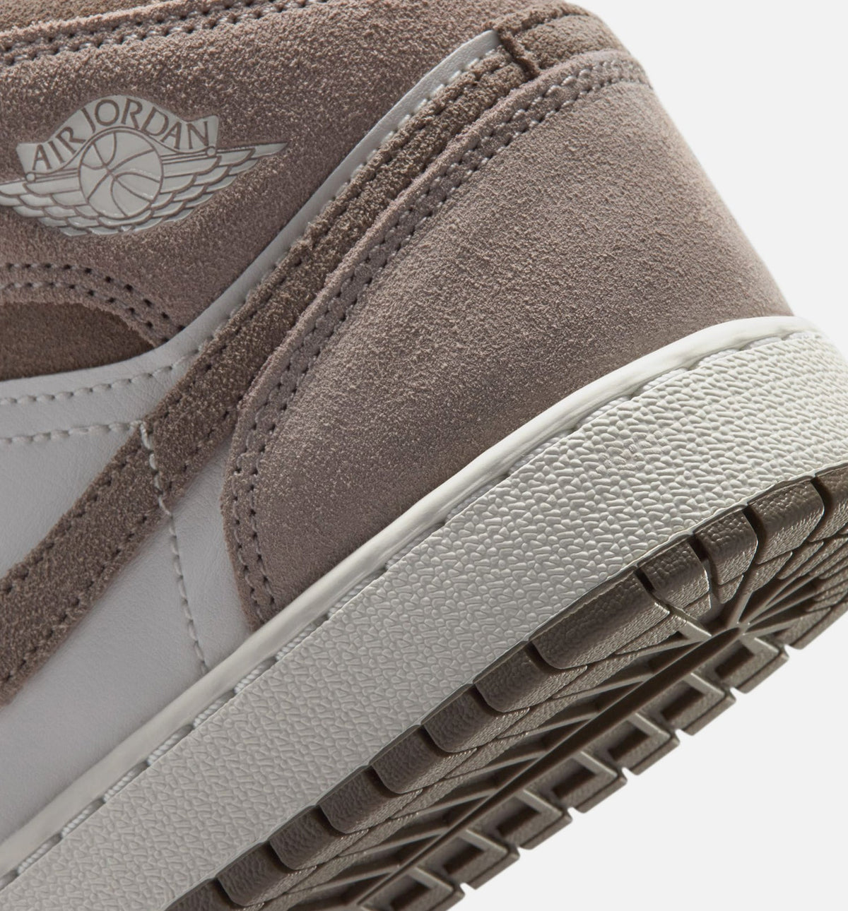 Air Jordan 1 Mid Enigma Stone Grade School Shoes