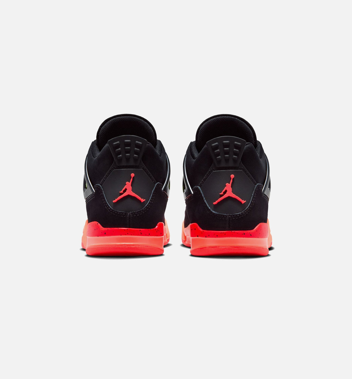Air Jordan 4 Retro Black Infrared 23 Preschool Lifestyle Shoes - Black / Infrared 23 / Bright Mango
