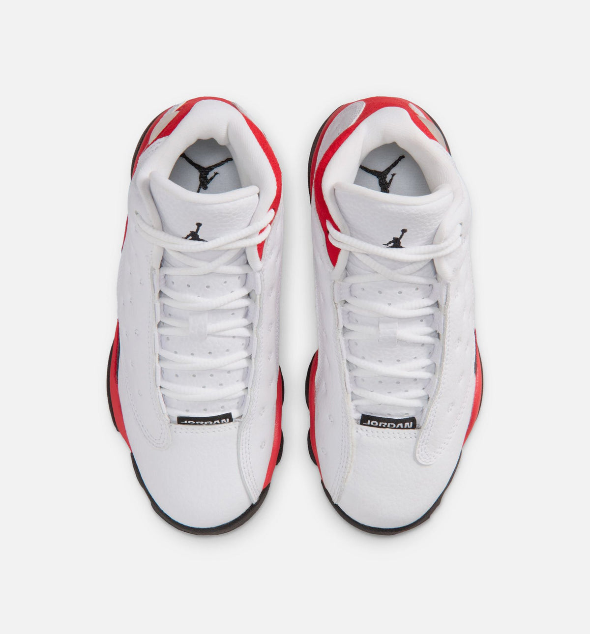 Air Jordan 13 Retro White and University Red Preschool Lifestyle Shoes - White / Black / True Red