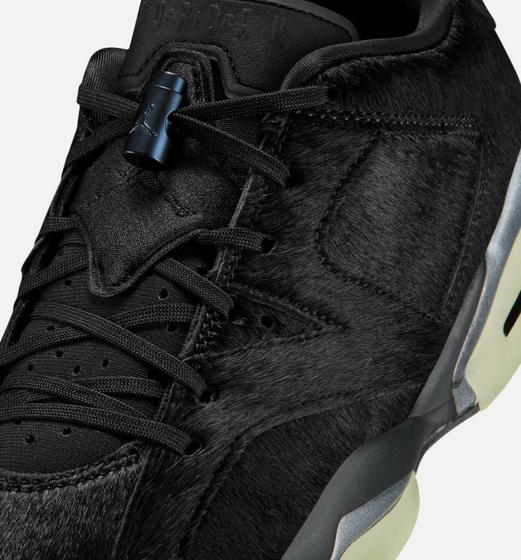 Air Jordan 6 Retro Low Blackout Women's Lifestyle Shoes - Triple Black