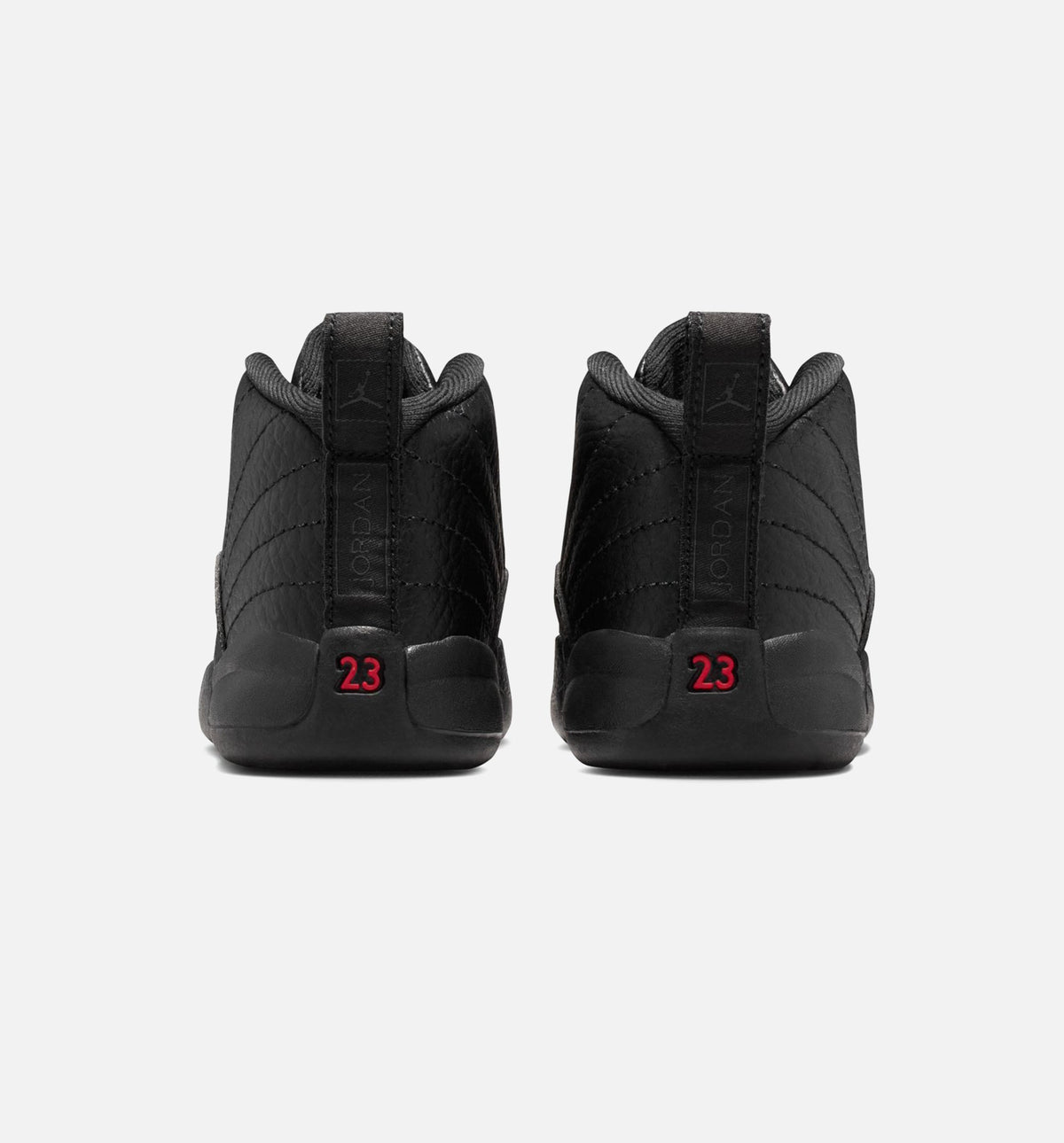 Air Jordan 12 Retro Bloodline Infant & Toddler Lifestyle Shoes - Black / Varsity Red