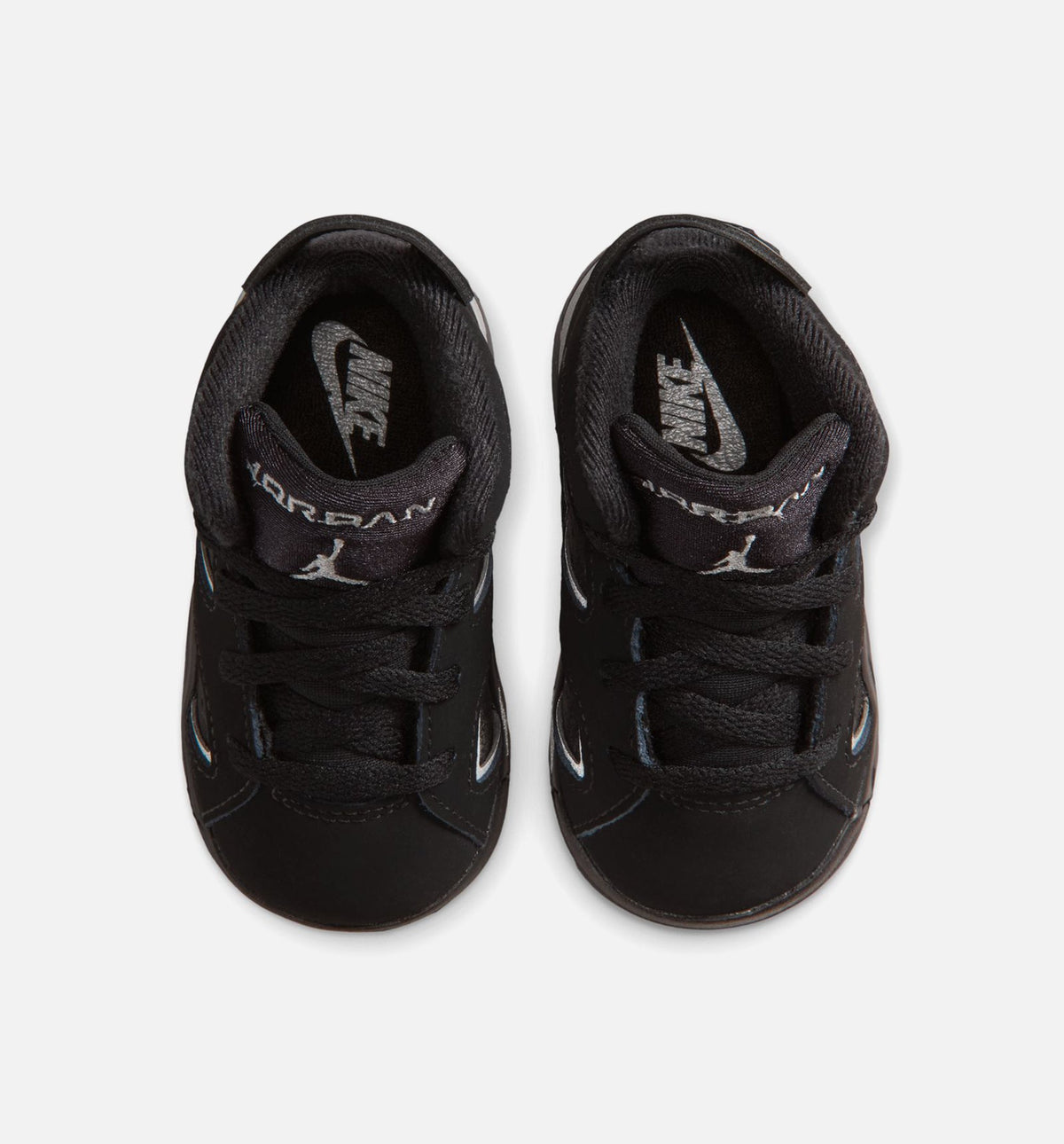 Air Jordan 6 Cap & Gown Infant & Toddler Lifestyle Shoes - Black / Reflective Silver