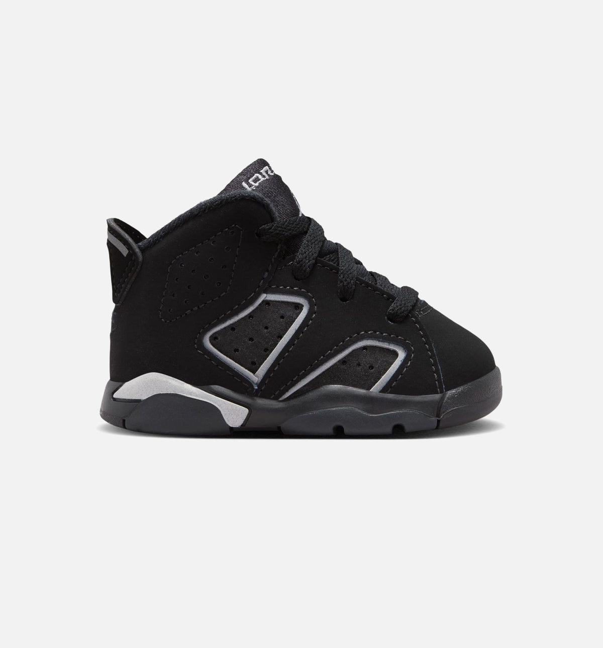 Air Jordan 6 Cap & Gown Infant & Toddler Lifestyle Shoes - Black / Reflective Silver
