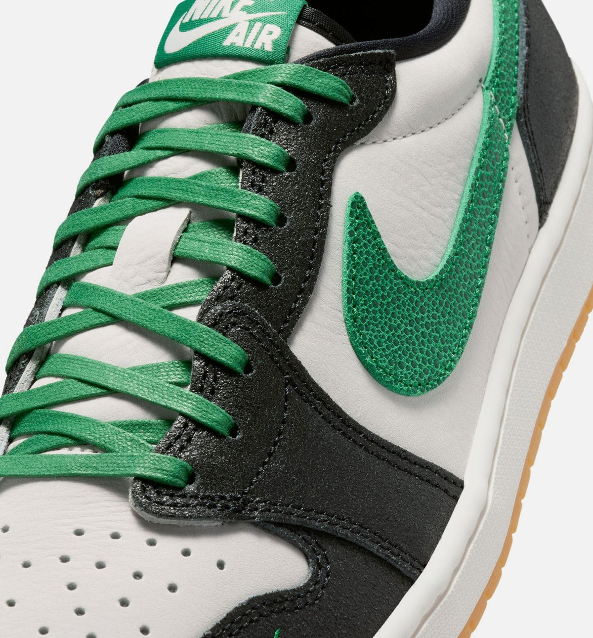 Air Jordan 1 Retro Low OG Phantom & Pine Green Men's Shoes