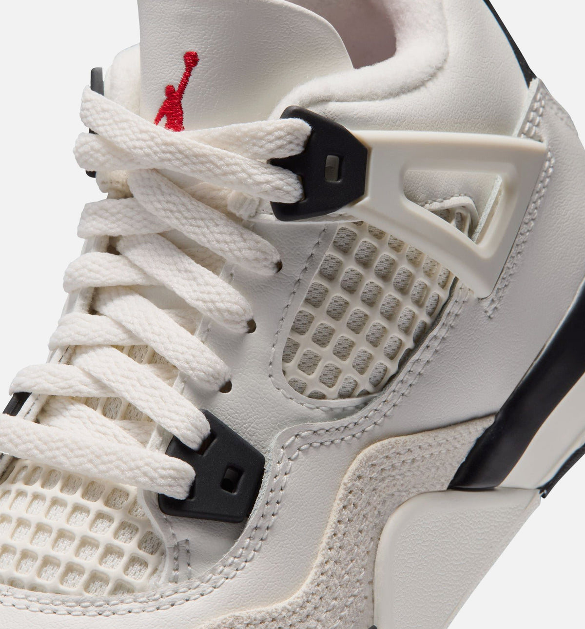 Air Jordan 4 Retro Flight Club Preschool Lifestyle Shoes - Sail / Black / University Red