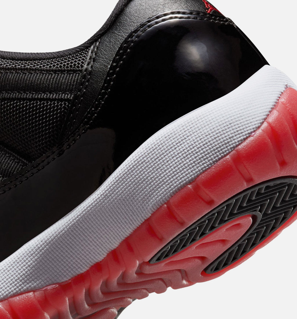Air Jordan 11 Retro Bred Grade School Lifestyle Shoes - Black / Varsity Red / White