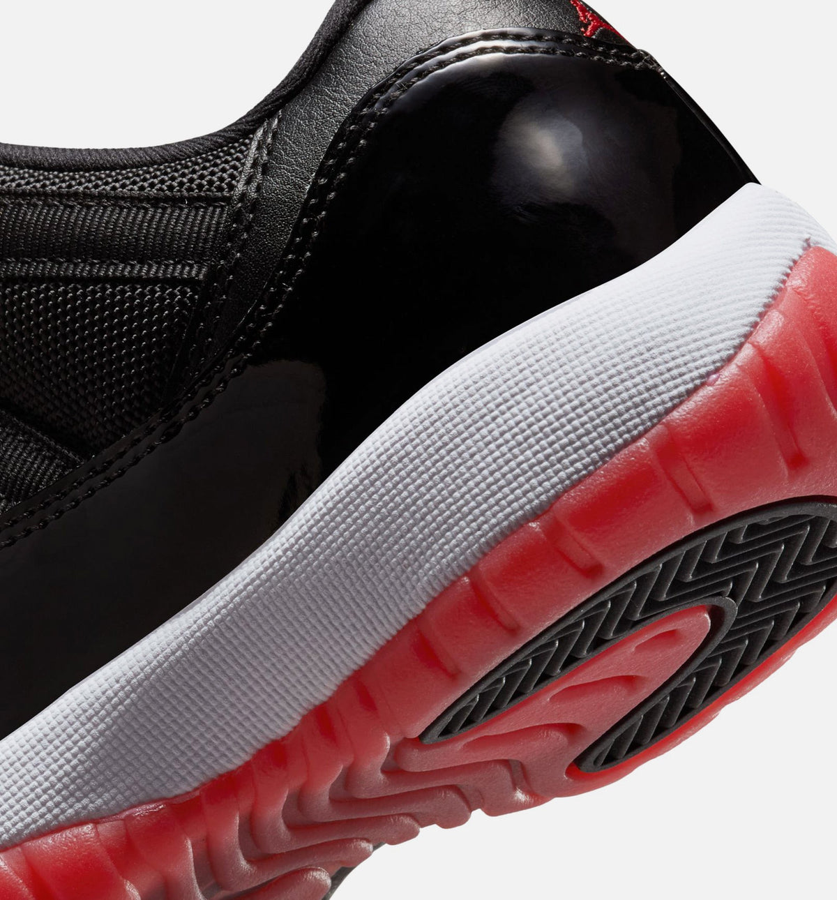 Air Jordan 11 Retro Bred Grade School Lifestyle Shoes - Black / Varsity Red / White