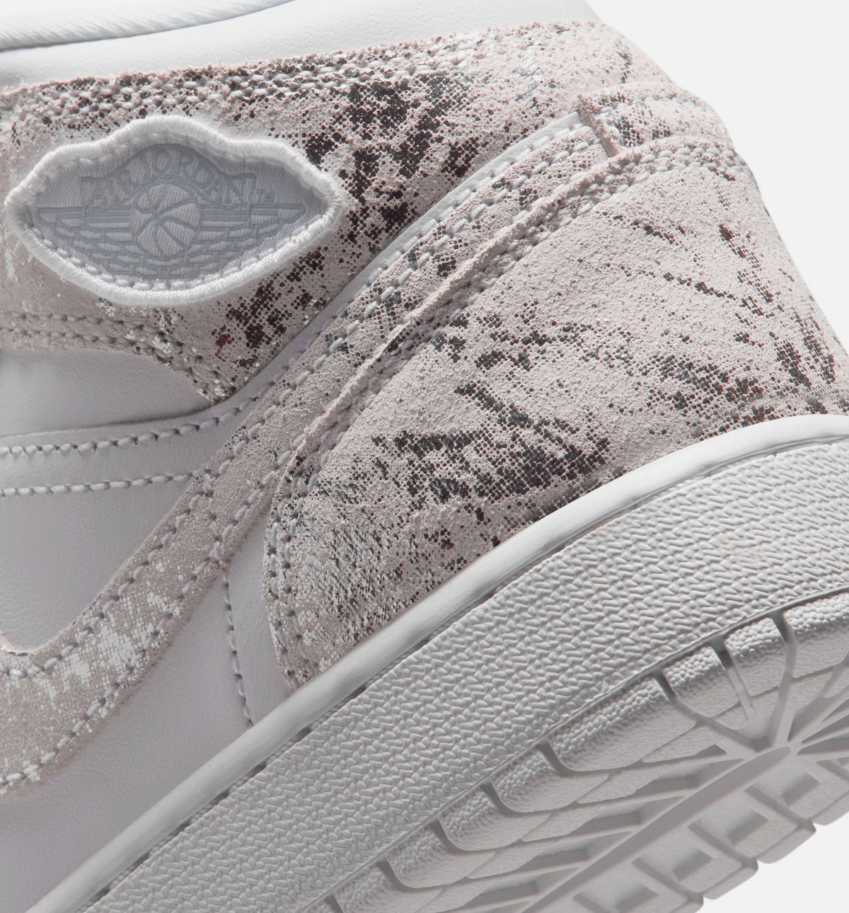 Air Jordan 1 Mid SE Field Silver Grade School Shoes