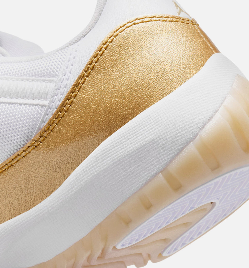Air Jordan 11 Retro Low Mother's Day Women's Lifestyle Shoes - White / Metallic Gold / Team Gold