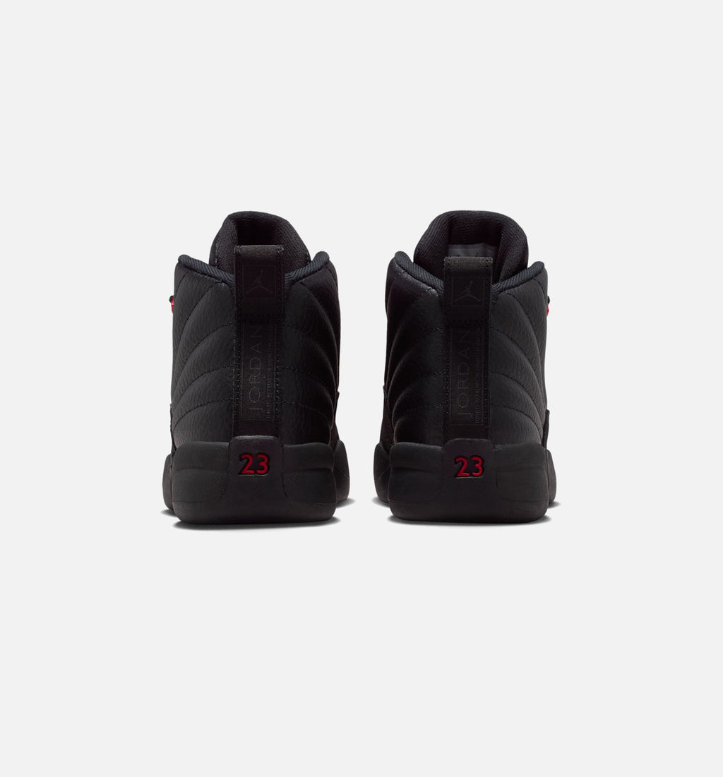 Air Jordan 12 Retro Bloodline Preschool Lifestyle Shoes - Black / Varsity Red