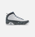Air Jordan 9 Retro Flint Grey Men's Lifestyle Shoes - White / French Blue / Flint Grey