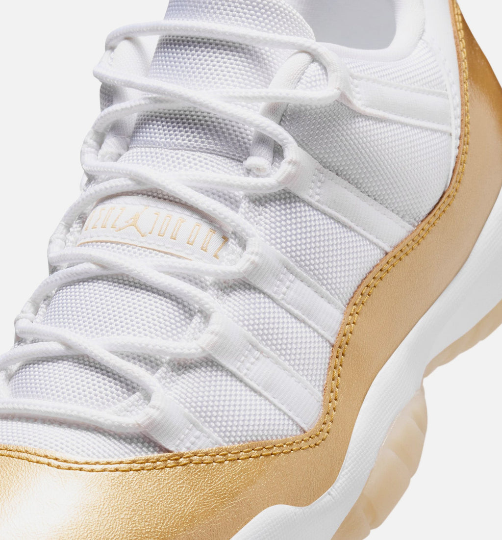 Air Jordan 11 Retro Low Mother's Day Women's Lifestyle Shoes - White / Metallic Gold / Team Gold