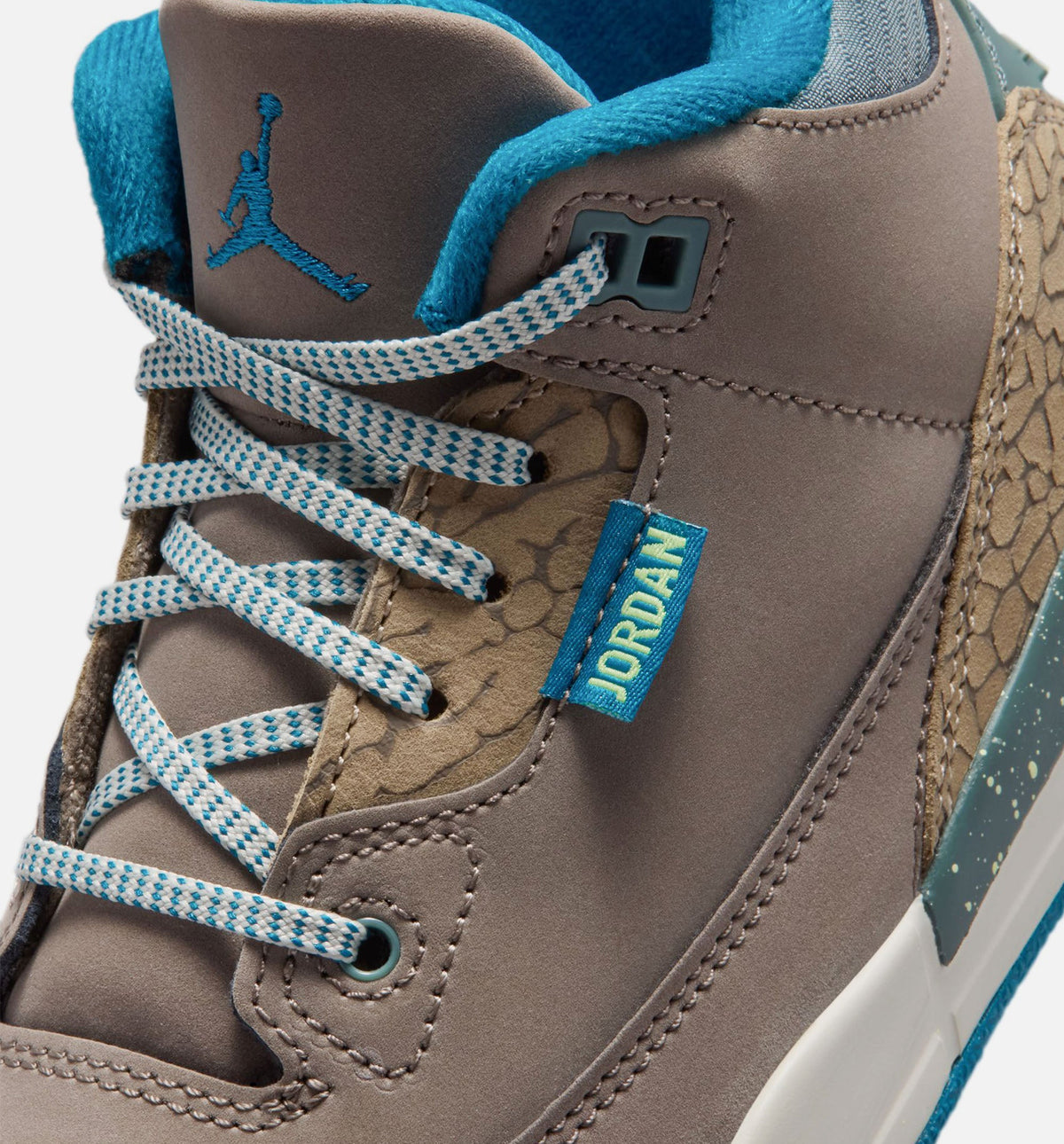 Air Jordan 3 Retro Olive Grey Preschool Lifestyle Shoes - Olive Grey / Green Abyss / Khaki