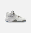 Air Jordan 4 Retro Blue Chill Grade School Lifestyle Shoes - Photon Dust / Blue Chill / Flat Pewter / White / Blue Tint