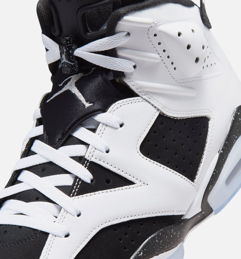 Air Jordan 6 Retro Black and White Men's Lifestyle Shoes - Black / White