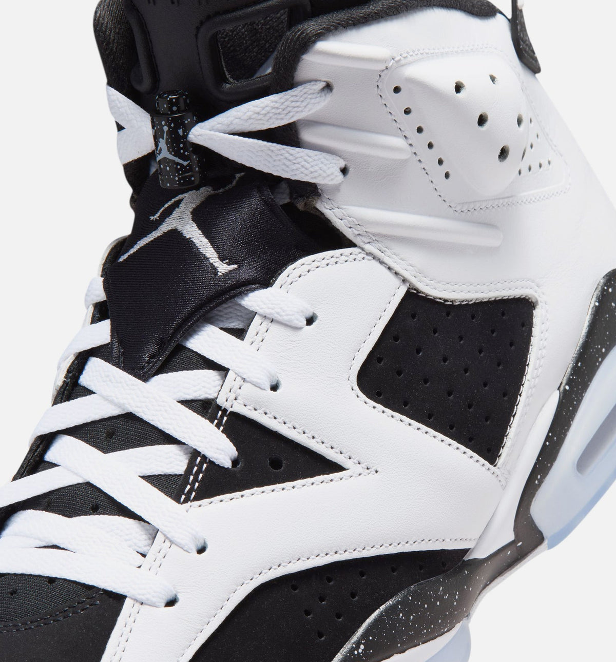 Air Jordan 6 Retro Black and White Men's Lifestyle Shoes - Black / White