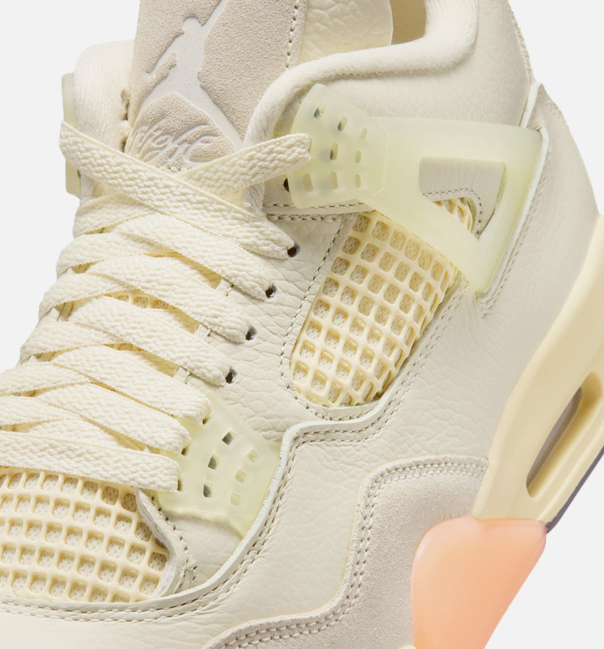 Air Jordan 4 Retro Birds of Paradise Women's Lifestyle Shoes - Coconut Milk / Metallic Gold / Muslin / Bright Mango / Sundial / Black