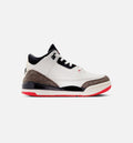 Air Jordan 3 Retro Sail and University Red Preschool Lifestyle Shoes - Sail / Black / University Red